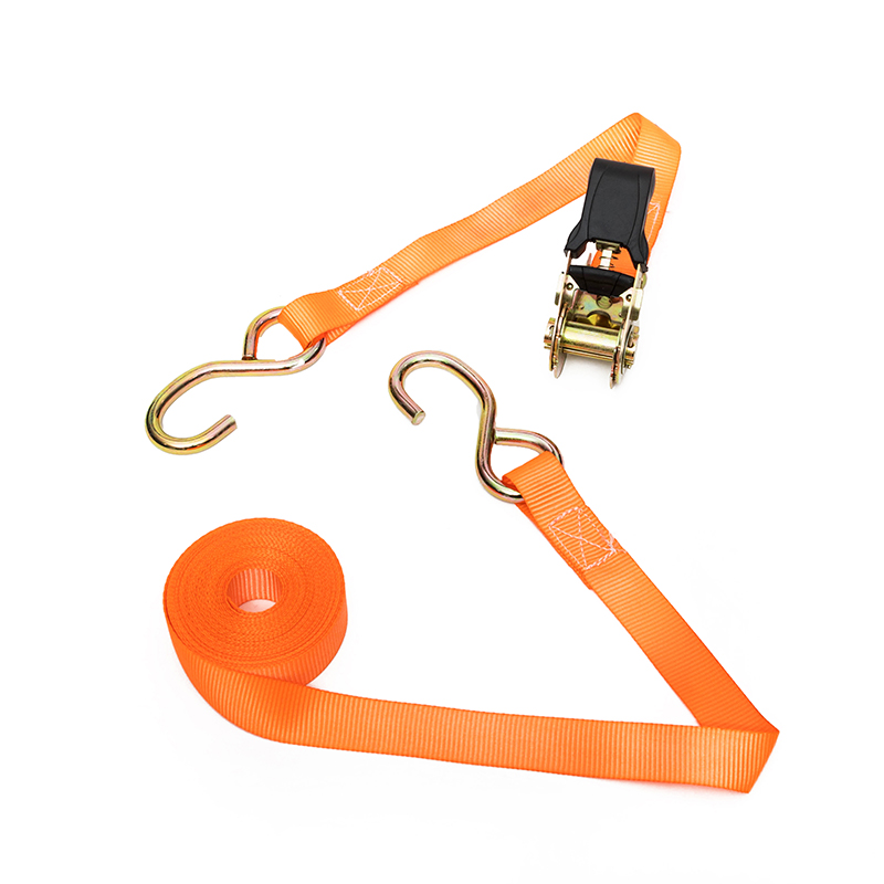 تسمه های کراوات 1 اینچ 25 میلی متر 800 کیلوگرم با قلاب S با روکش سیاه